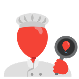 cooking and balloon