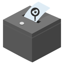 cooking and ballot box with ballot