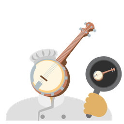 cooking and banjo
