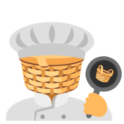 cooking and basket