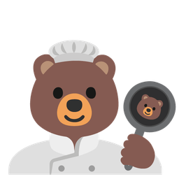 cooking and bear