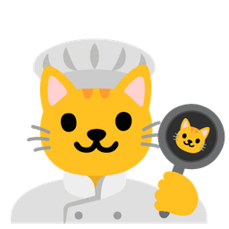 cooking and cat face