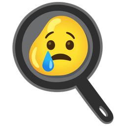 cooking and crying face