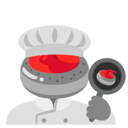 cooking and curling stone