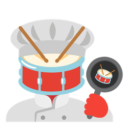 cooking and drum