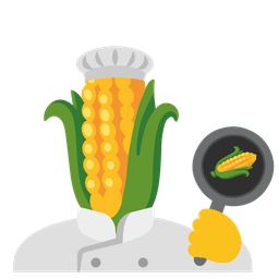 cooking and ear of corn