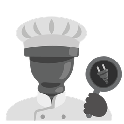 cooking and electric plug