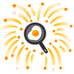 cooking and fireworks