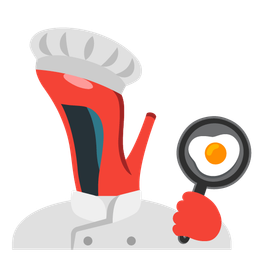 cooking and high-heeled shoe