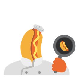cooking and hot dog