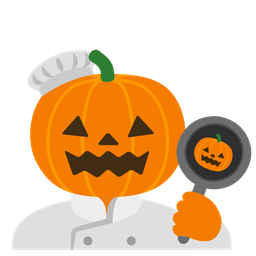 cooking and jack-o-lantern