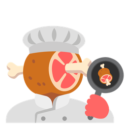 cooking and meat on bone