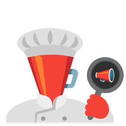 cooking and megaphone