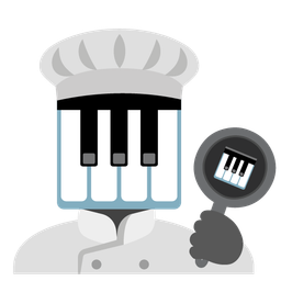 cooking and musical keyboard