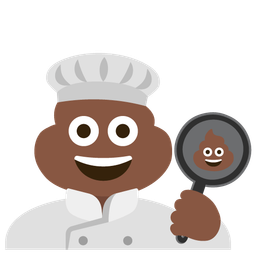 cooking and pile of poo