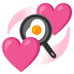 cooking and revolving hearts