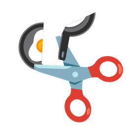 cooking and scissors