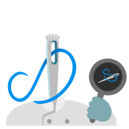 cooking and sewing needle