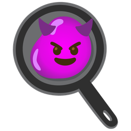 cooking and smiling face with horns