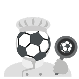 cooking and soccer ball