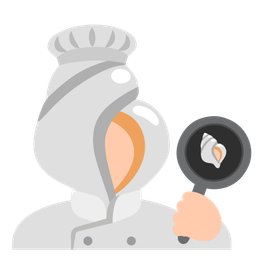 cooking and spiral shell