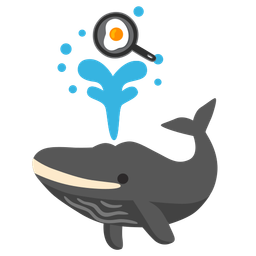 cooking and spouting whale