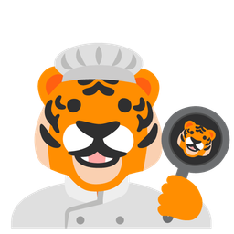 cooking and tiger face