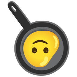 Cooking and Upside-down face