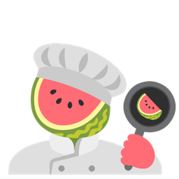 cooking and watermelon
