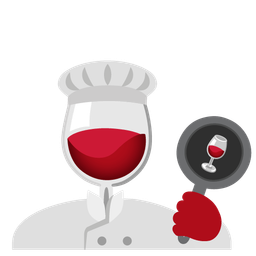 cooking and wine glass