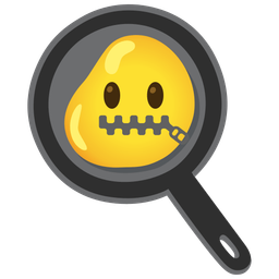 cooking and zipper-mouth face