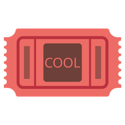 COOL button and admission tickets