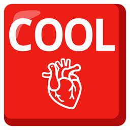COOL button and anatomical heart