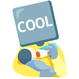 COOL button and baby bottle