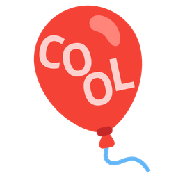 COOL button and balloon
