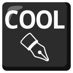 COOL button and black nib