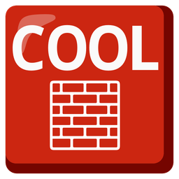 COOL button and brick