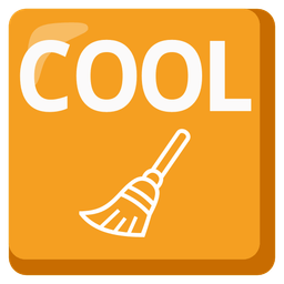 COOL button and broom