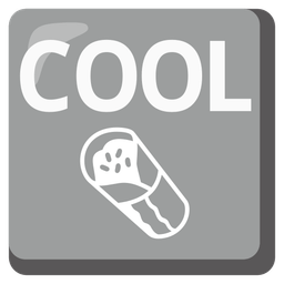 COOL button and burrito