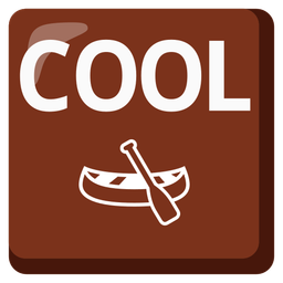 COOL button and canoe