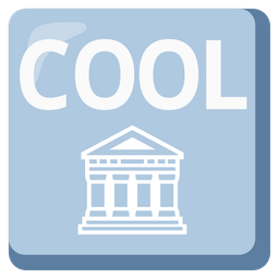 COOL button and classical building