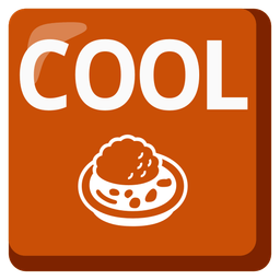 COOL button and curry rice