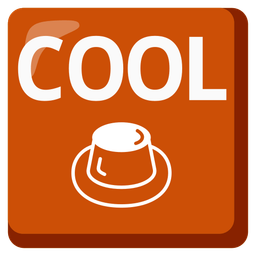 COOL button and custard