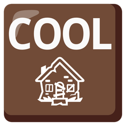 COOL button and derelict house