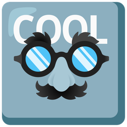 COOL button and disguised face