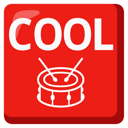 COOL button and drum