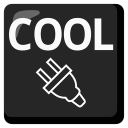 COOL button and electric plug