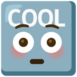 COOL button and flushed face