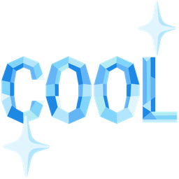 COOL button and gem stone