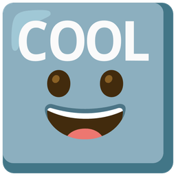 COOL button and Grinning face